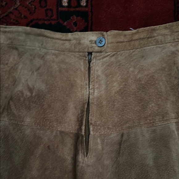 JH Collectibles Tan Leather Suede Skirt - Picture 4 of 4